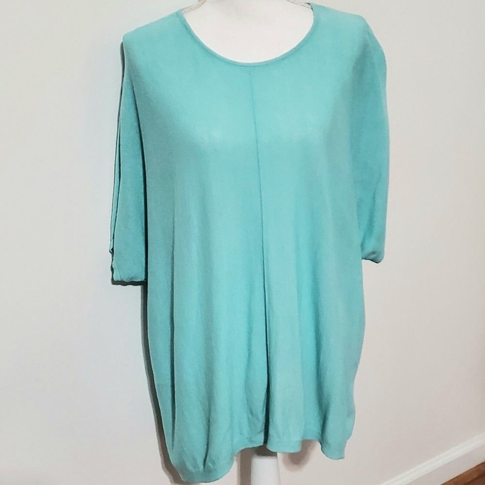 J. Jill Pure Jill Womens Knit Sweater Sz L Short Sleeve Scoop Neck Linen Blend